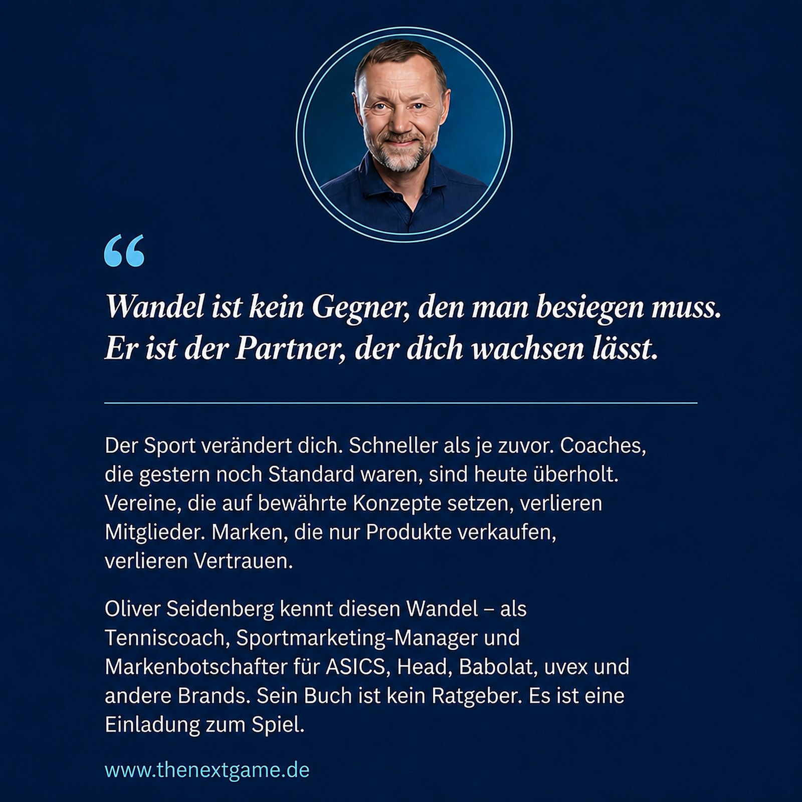 Oliver Seidenberg — Autor von The Next Game